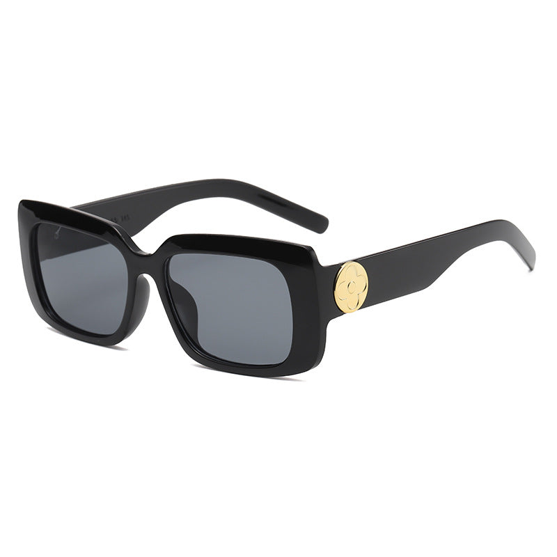 Damen Oversized Sonnenbrille mit luxuriösem transparenten Rahmen Karnz