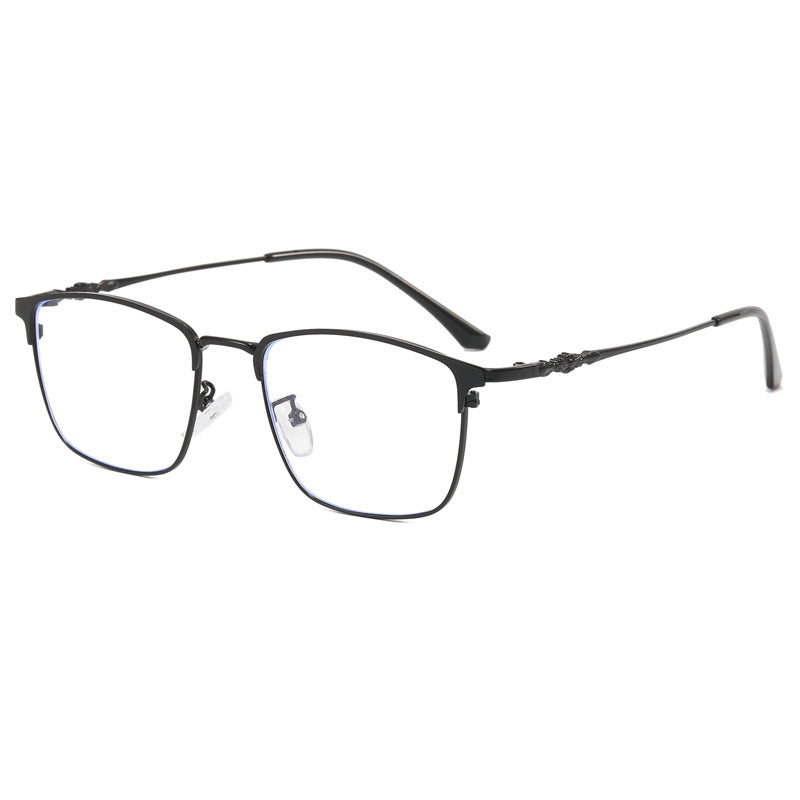 Damen modische quadratische Brille mit elegantem Metallrahmen Karnz