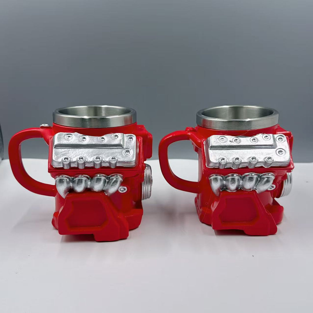 Tasse im V6 Motor Design Karnz