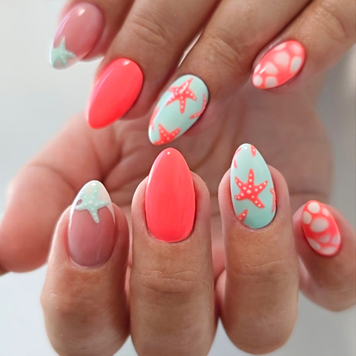 Premium Dekorative Press-On Nagelkunst Set