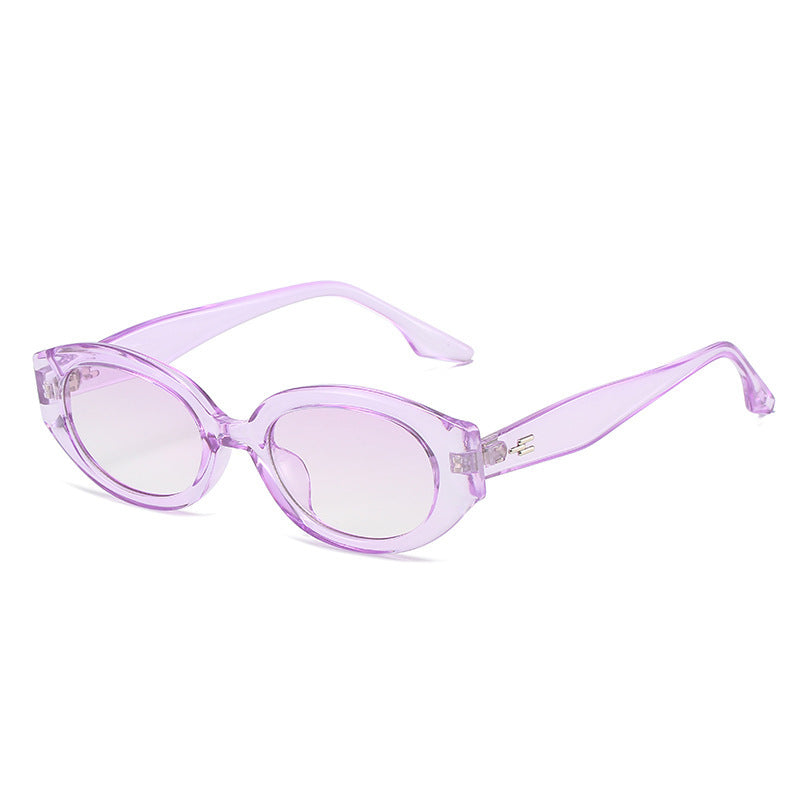 Modische auffällige ovale Sonnenbrille Karnz