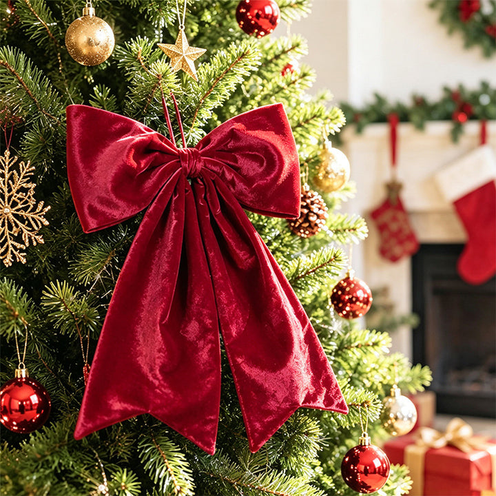 Elegante Weihnachtsbaum Schleifen Dekoration