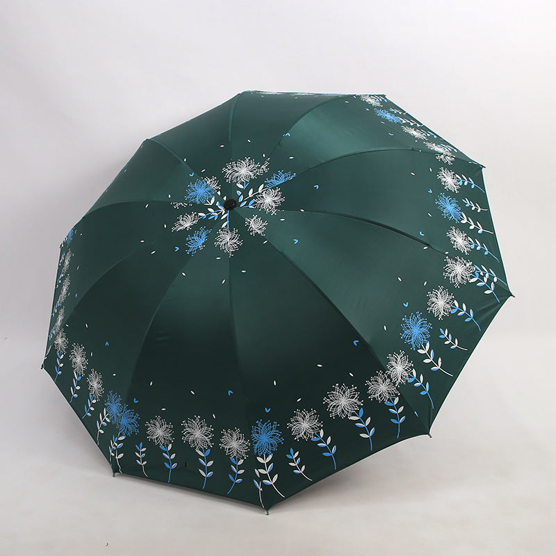 Damen Regenschirm mit floralem Design Karnz