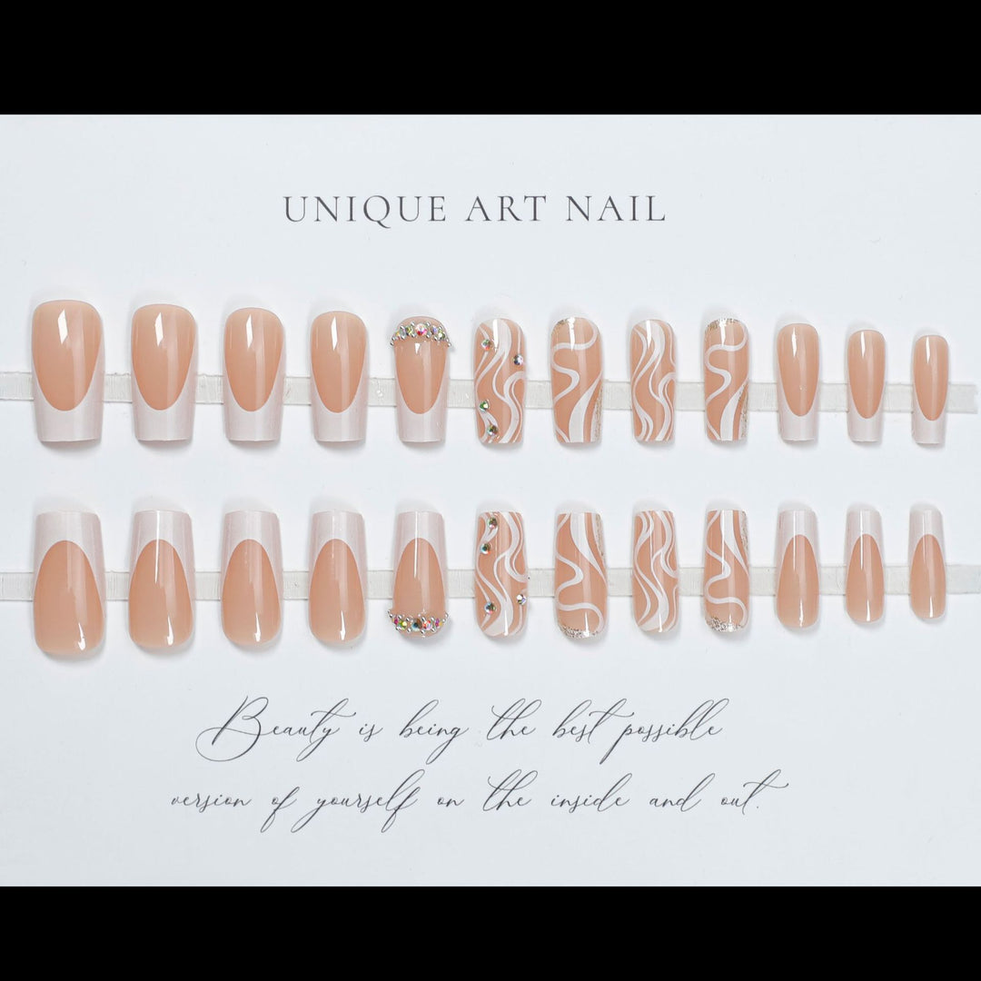 Künstlerische Gel-Nagelspitzen-Set Karnz