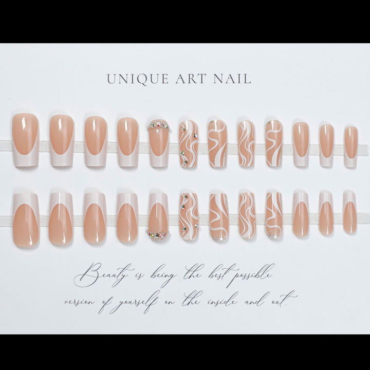 Künstlerische Gel-Nagelspitzen-Set Karnz