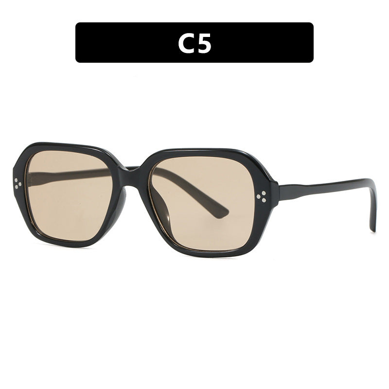 Damen stylische Sonnenbrille im trendigen Geometrie-Design Karnz
