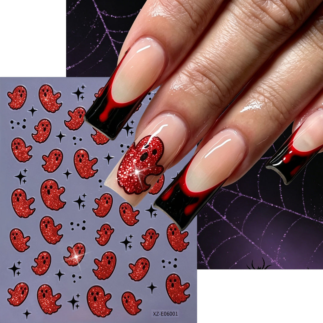 Halloween-Themen Nagelkunst Aufkleber Set  1791507032