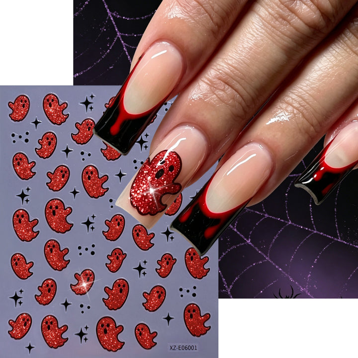 Halloween-Themen Nagelkunst Aufkleber Set  1791507032