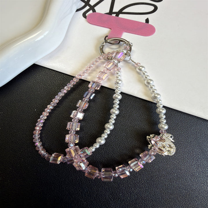 Elegante Mehrstrang-Perlen-Charm-Armband Karnz