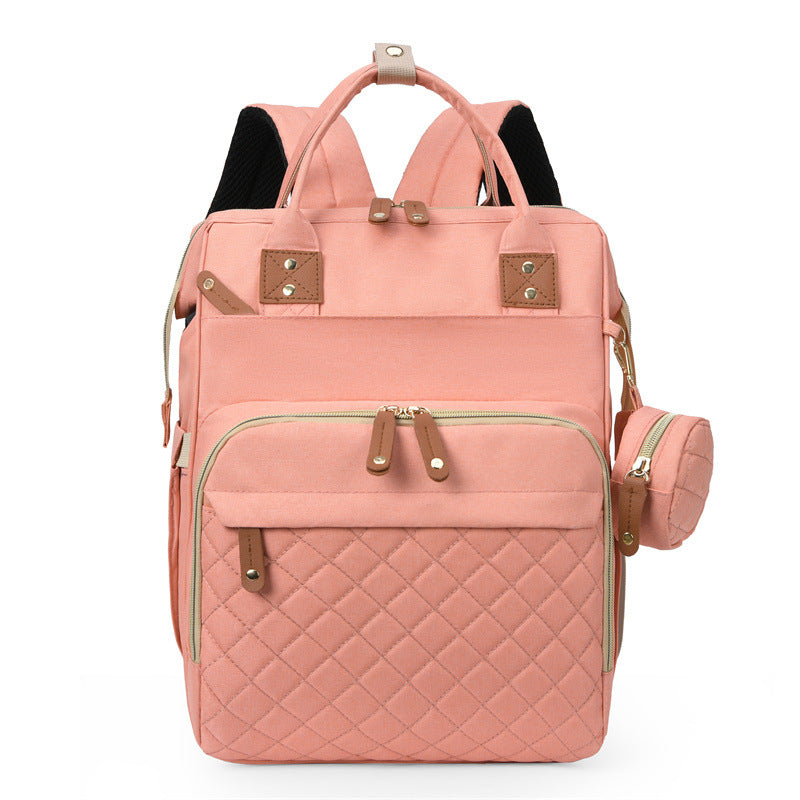 Vielseitiger Mehrfach-Taschen Stepp-Rucksack Karnz