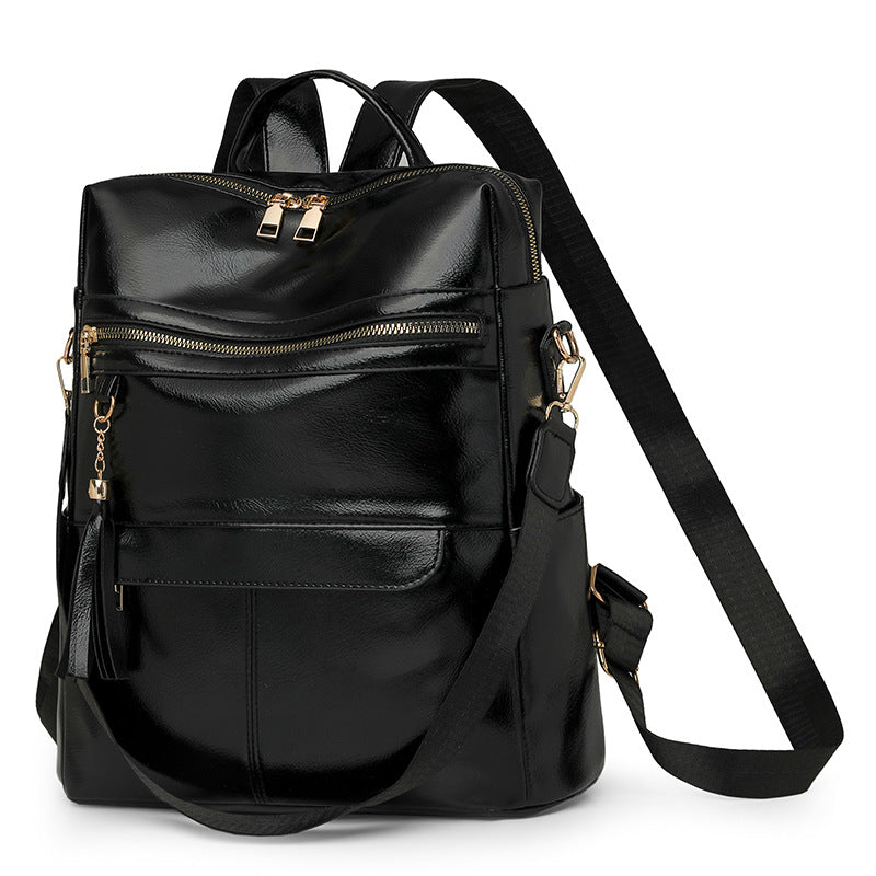 Vielseitiger stilvoller Leder-Rucksack Karnz