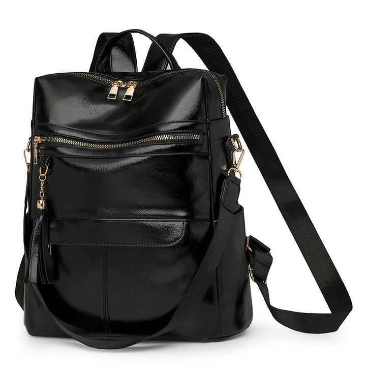 Vielseitiger stilvoller Leder-Rucksack Karnz