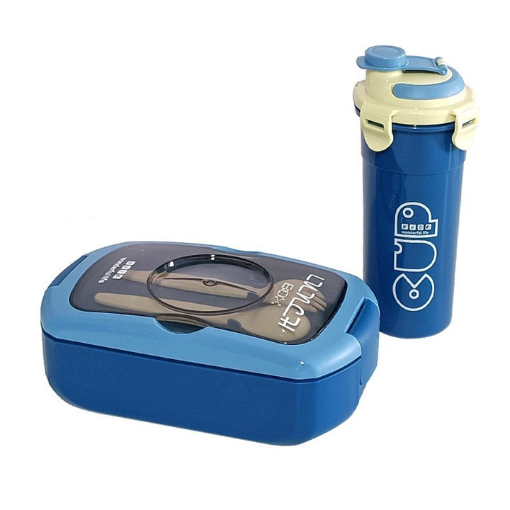 Tragbare Lunchbox mit integrierter Wasserflasche