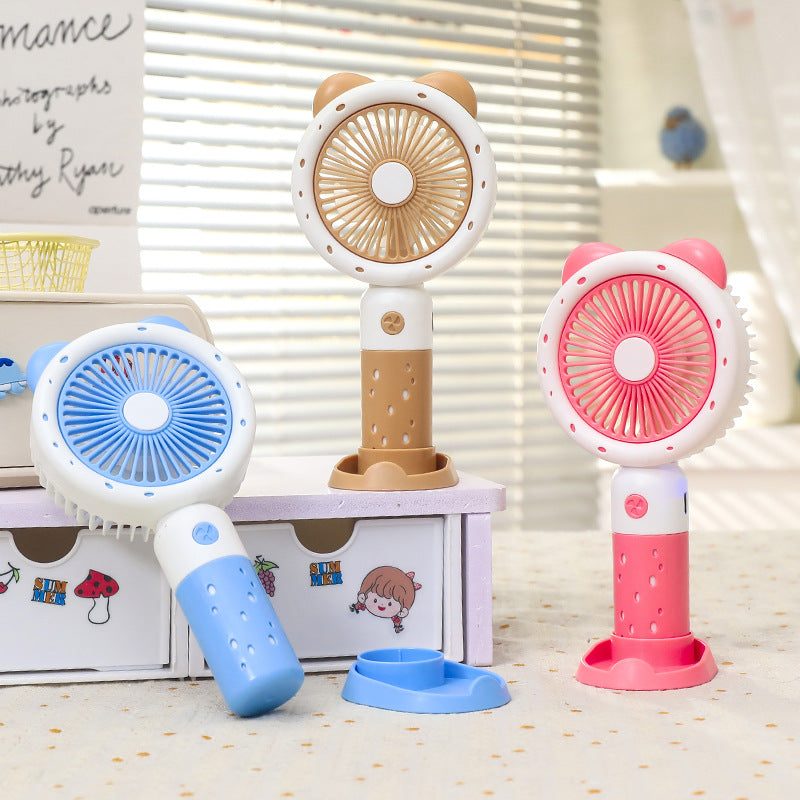 Damen Tragbarer Handventilator mit süßem Tierdesign Karnz