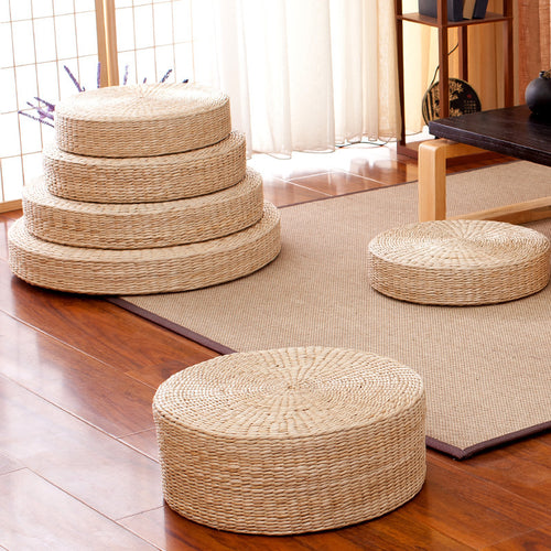 Handgewebter Pouf Im Boho-Stil Karnz