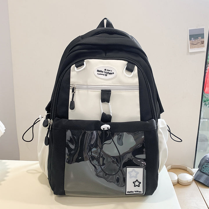 Stylische transparente Taschenrucksack