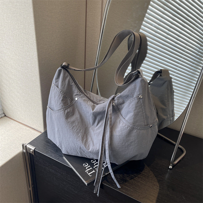 Lässige weiche Stoff Hobo Tasche Karnz 1786328585