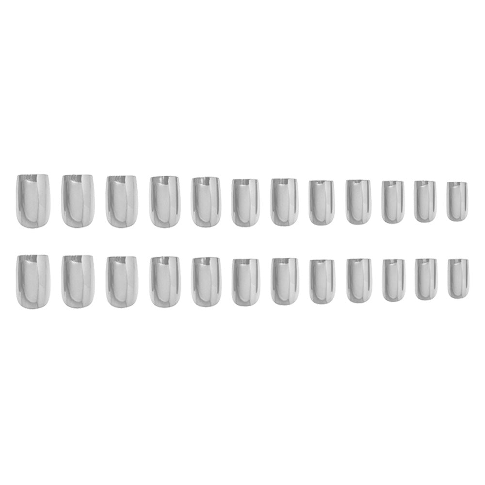 Chrome Finish Press-On Nails Karnz