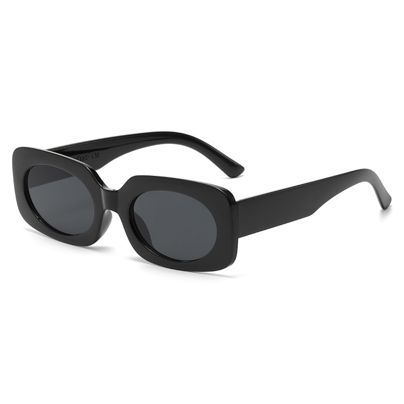 Damen Modische Sonnenbrille mit einzigartigem transparentem Rahmen Karnz