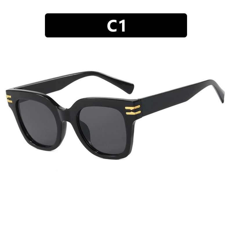 Damen modische Sonnenbrille mit eleganten Akzenten Karnz