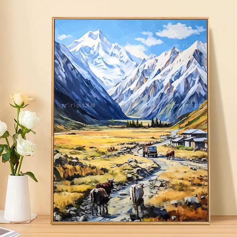 Berglandschaft Leinwanddruck Karnz