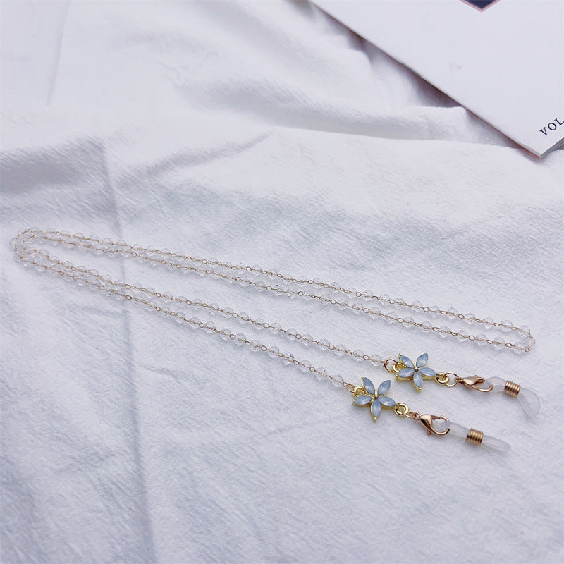 Blumen Dekorative Brillen Kette Karnz
