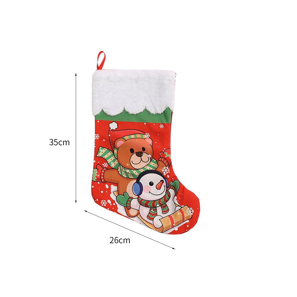 Weihnachtlich dekorative Socke