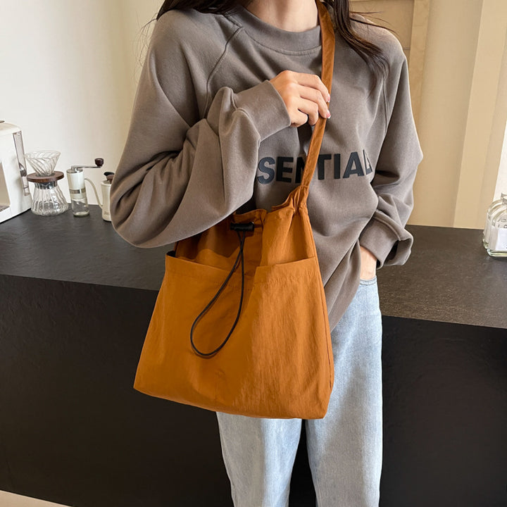 Trendige Drawstring Schultertasche Karnz