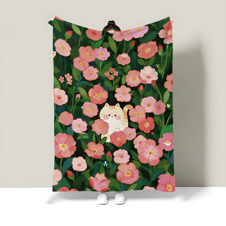 Katzen Druck Decke