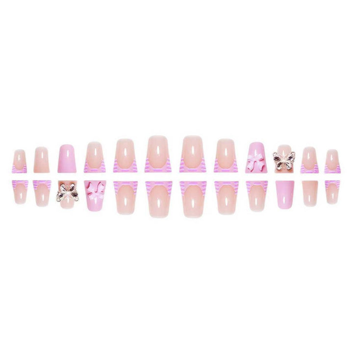 Dekorative von Schmetterlingen inspirierte Nagelverstärkungen Karnz