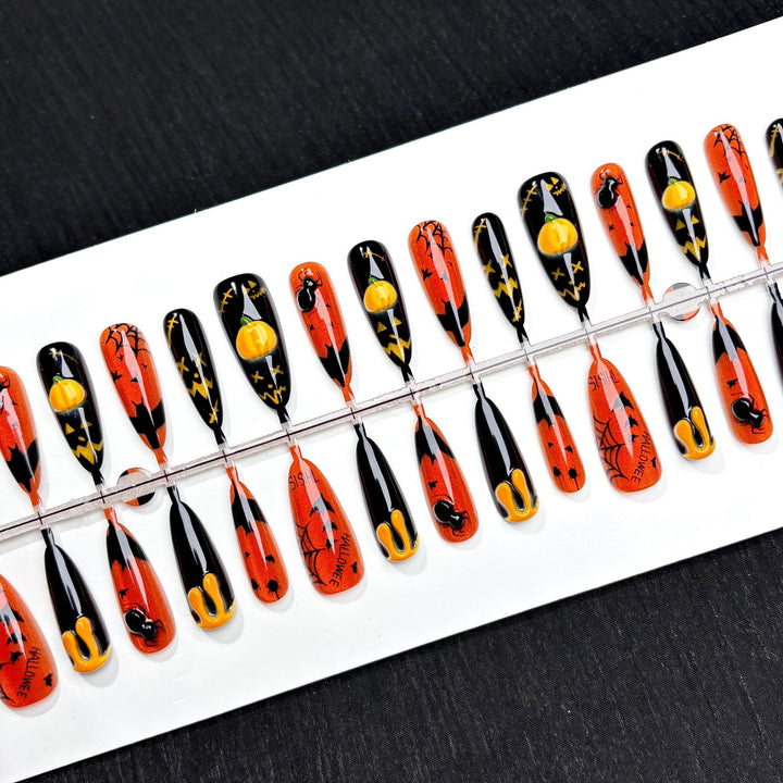 Halloween-Themen Press-On Nagelkunst Set 1790745709