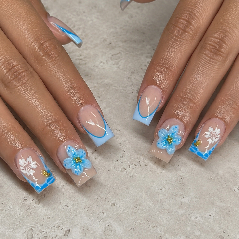 Dekorative florale Nagelkunstverlängerungen Karnz 1789915778