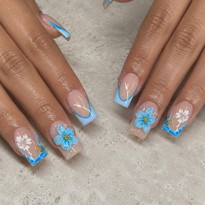 Dekorative florale Nagelkunstverlängerungen Karnz 1789915778