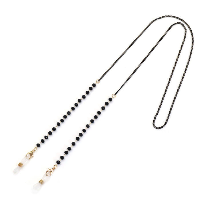 Mehrfarbige Edelstein-Brille Kette Karnz