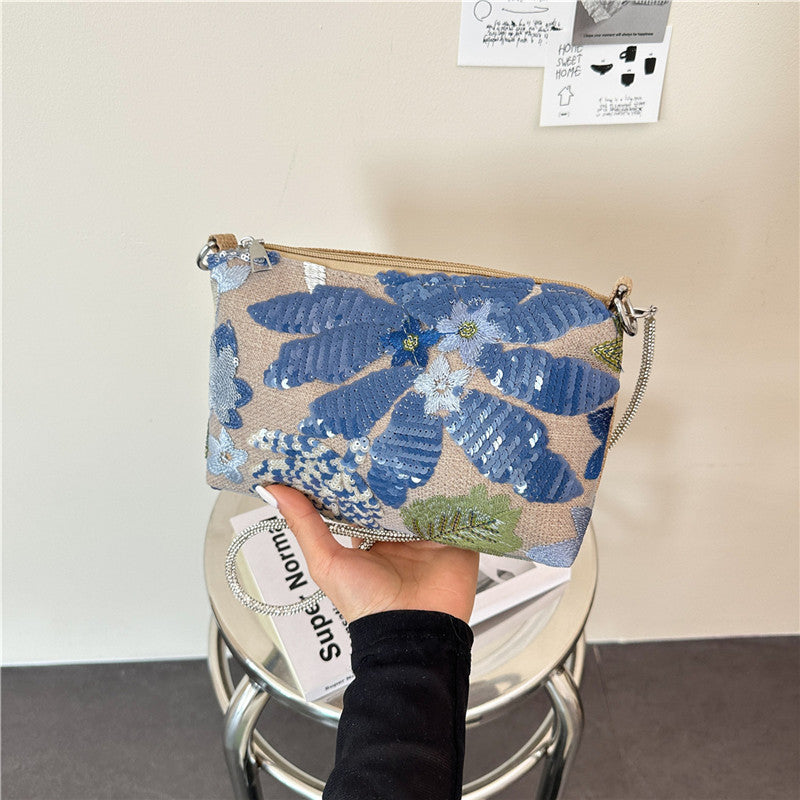 WoFloral Verzierte Clutch Tasche Karnz