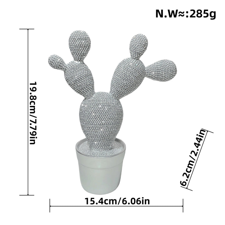 Glitzernde Kaktus Deko Figur Karnz