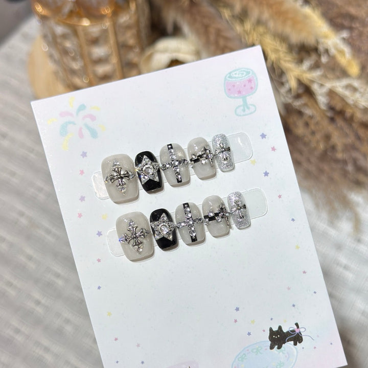 Dekoratives Strass-Nagelkunst-Set