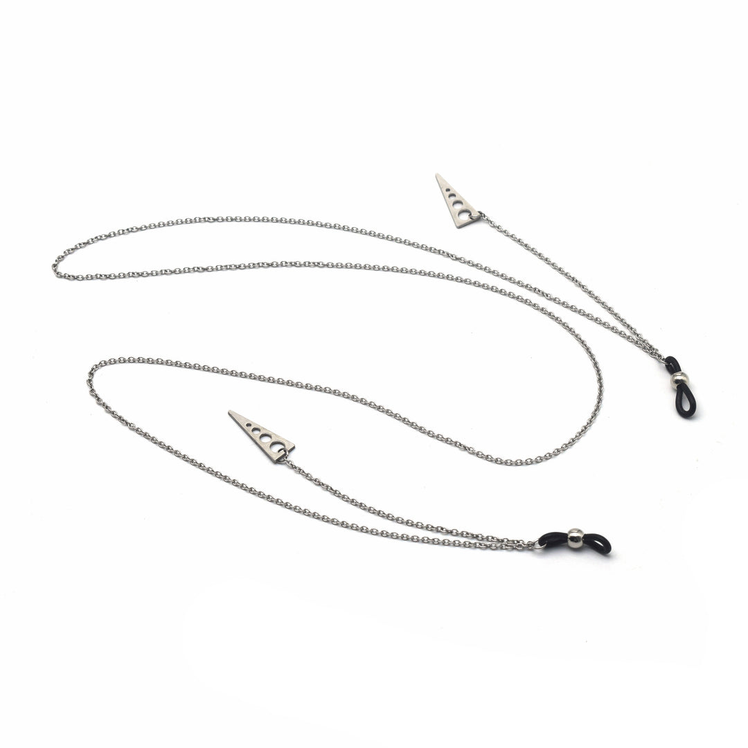 Stylische Edelstahl Brillen Kette Karnz