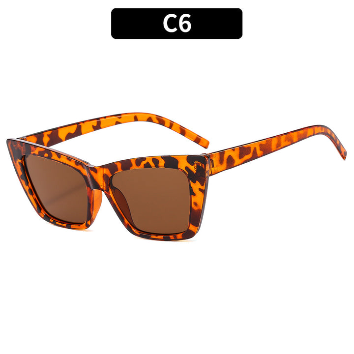 Stylische Winkelform Brille