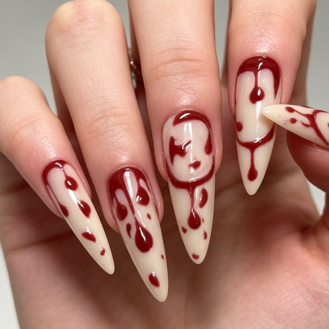 Künstlerische Blutrinnen-Nagelkunst-Verstärkungen Karnz
