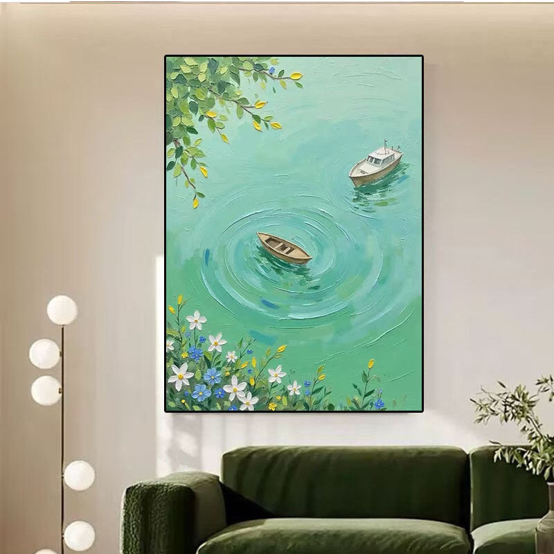 Serene Abstrakte Landschaft Leinwandkunst