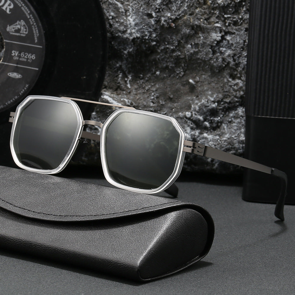 Damen Elegante Achtkantige Sonnenbrille Karnz