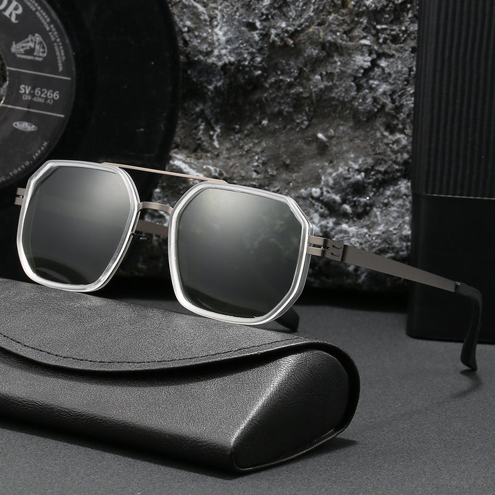 Damen Elegante Achtkantige Sonnenbrille Karnz