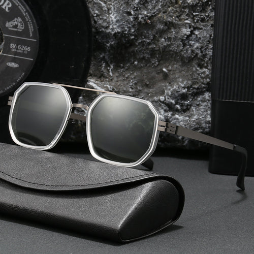 Damen Elegante Achtkantige Sonnenbrille Karnz