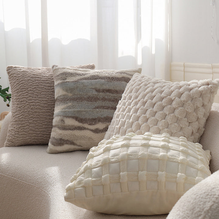 Kuschelkissen im Teddyfell-Stil Karnz
