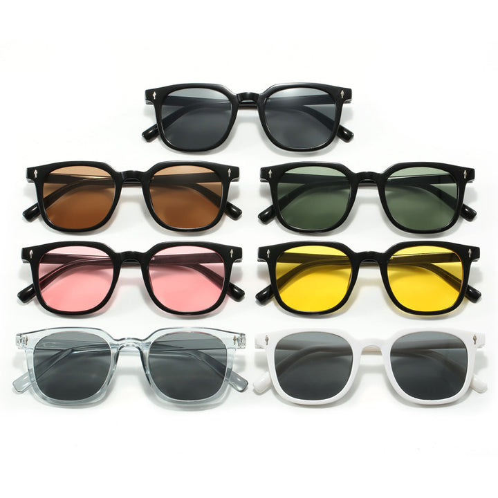 Damen modische quadratische Sonnenbrille mit langlebigem Kunststoffrahmen Karnz