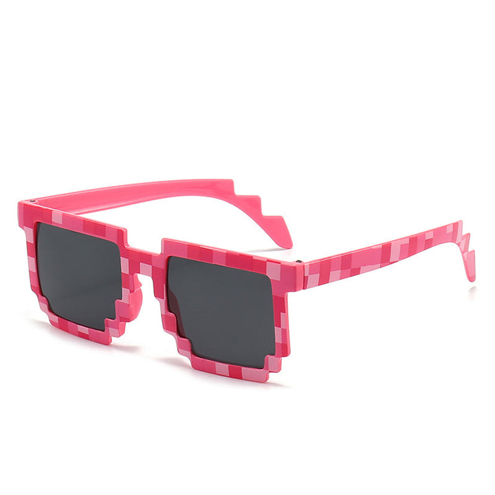 Pixelierte Design Quadrat Sonnenbrille