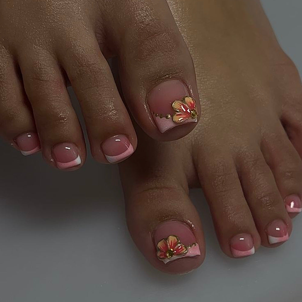 Elegante Fußnagelkunst Karnz
