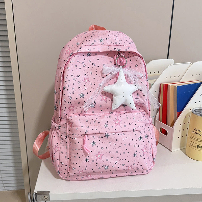 Sternenmuster-Schulrucksack