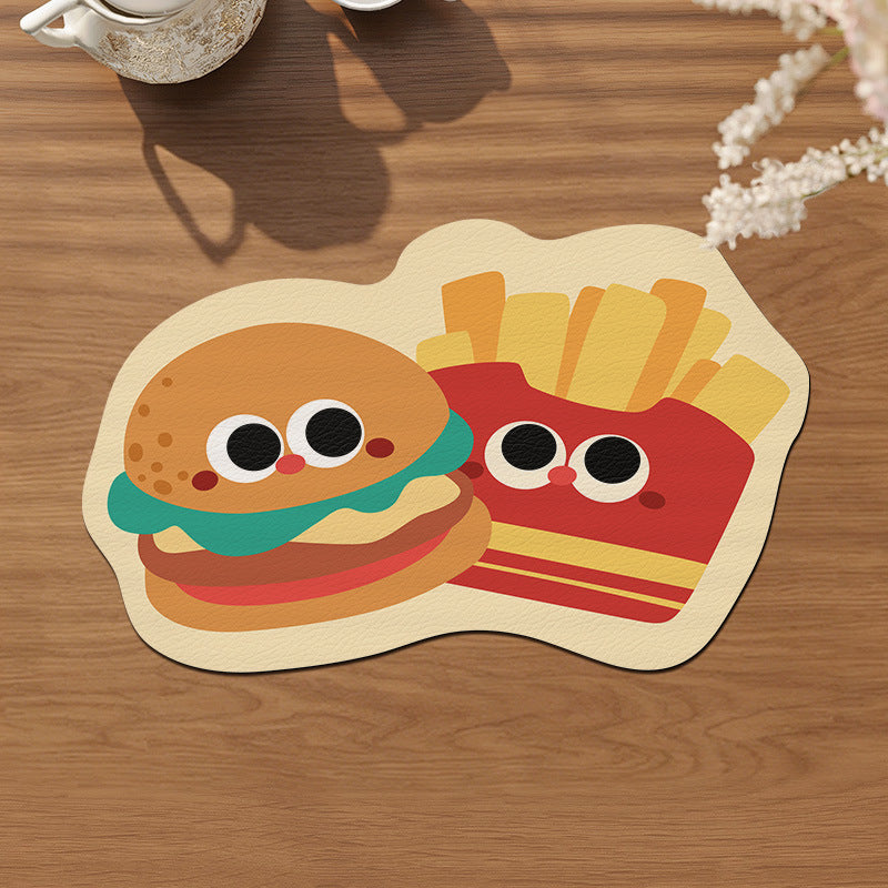 Cute Donut-Shaped Non‑Slip Heat-Resistant Table Placemat